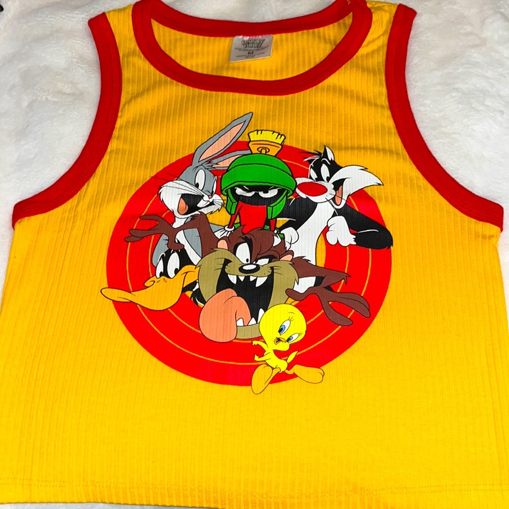 Looney Tunes Orange and Yellow Tank Top